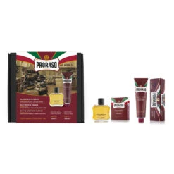 PRORASO DUO PACK - Crème à Raser + Lotion Après-rasage ROUGE