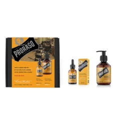 PRORASO DUO PACK - Shampoing + Huile à Barbe WOOD & SPICE
